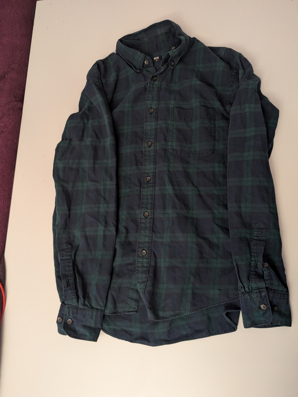 Uniqlo BlackWatch Plaid Button-Down Shirt